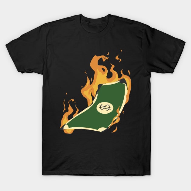 Flaming Fortune Fiasco T-Shirt by Life2LiveDesign